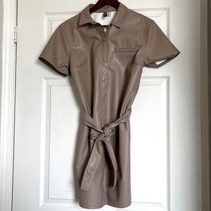 H&M Faux Leather Dress